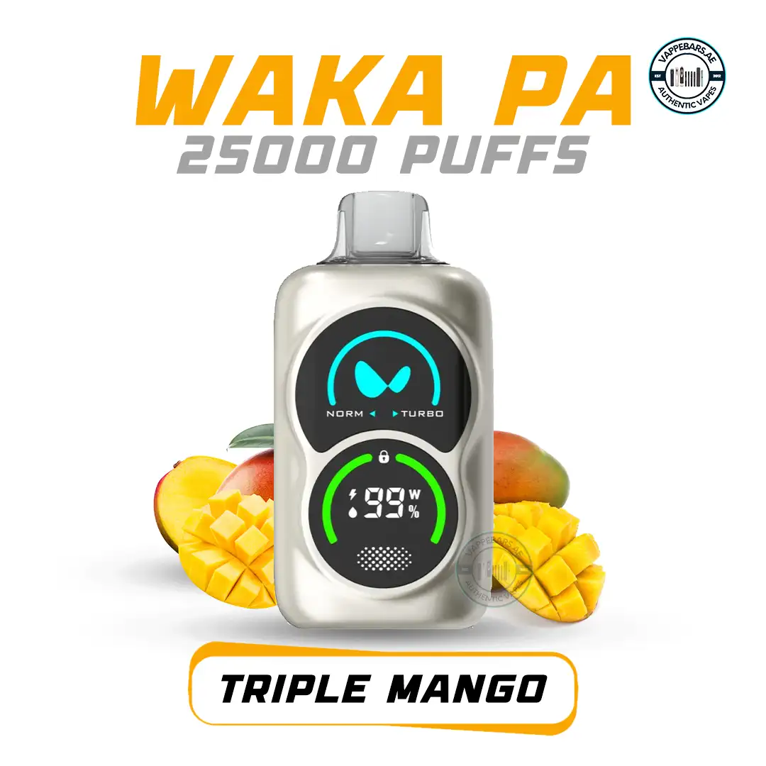 Waka PA 25000 Puffs Triple Mango Disposable Vape 50 MG in UAE Waka PA 25000 Puffs Triple Mango Disposable Vape 50 MG in UAE