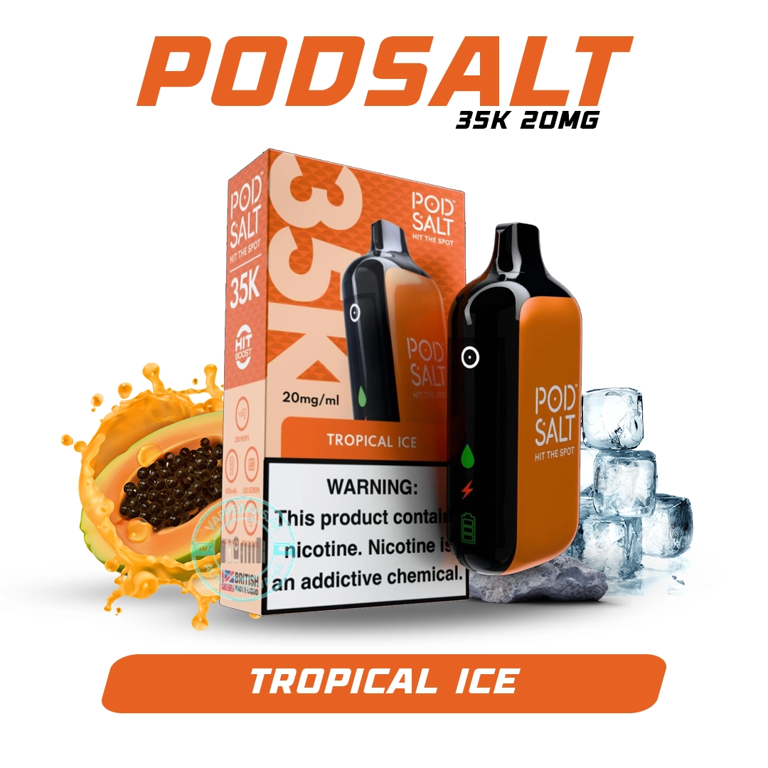 Pod Salt 35k Puffs Disposable Vape Tropical ICE In Dubai Pod Salt 35k Puffs Disposable Vape Tropical ICE In Dubai