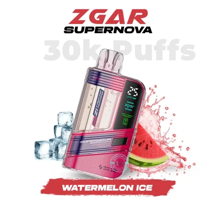 Zgar Supernova 30000 Puffs Watermelon ICE Disposable Vape 20mg In UAE