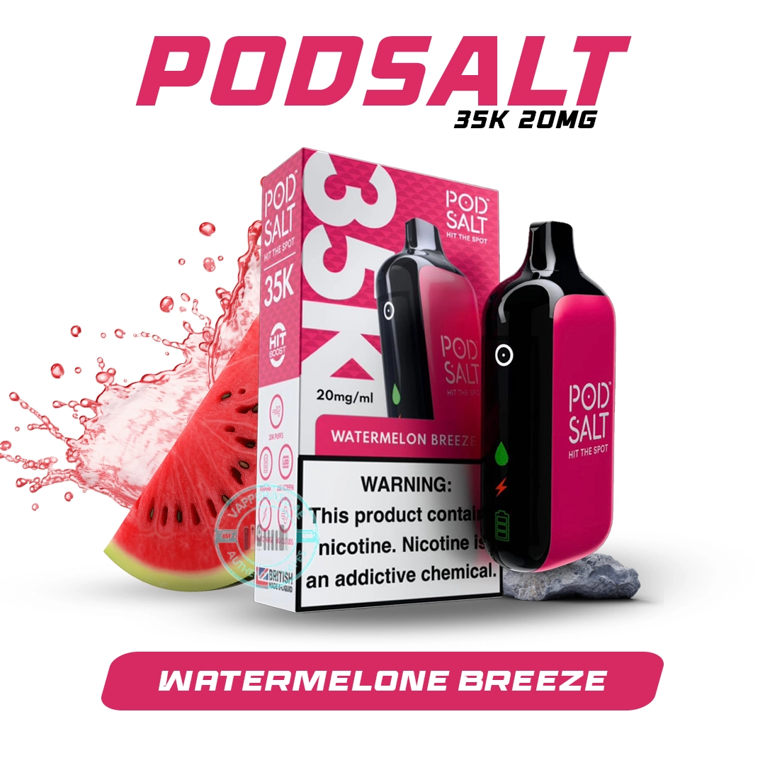 Pod Salt 35k Puffs Disposable Vape Watermelone Breeze In Dubai Pod Salt 35k Puffs Disposable Vape Watermelone Breeze In Dubai
