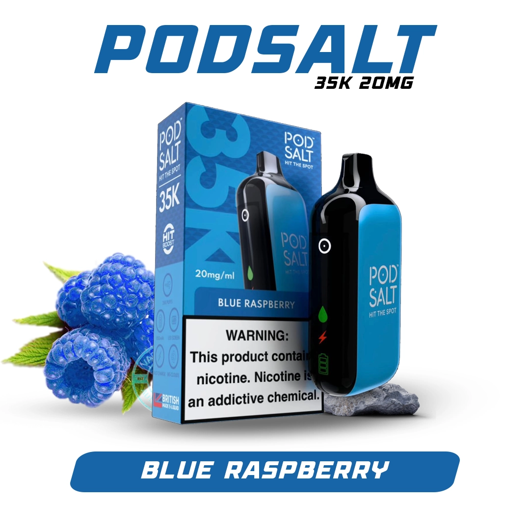 Pod Salt 35k Puffs Disposable Vape blue raspberry In Duba Pod Salt 35k Puffs Disposable Vape blue raspberry In Duba