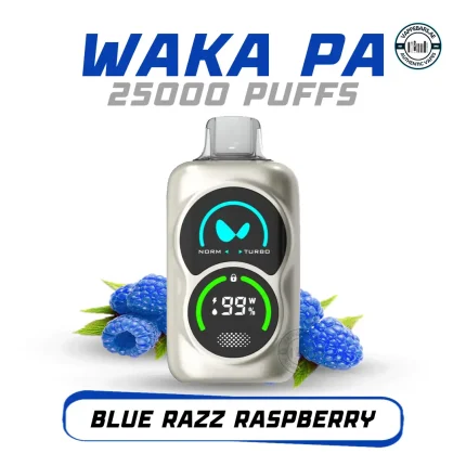 Waka PA 25000 Puffs blue razz raspberry Disposable Vape 50 MG in UAE