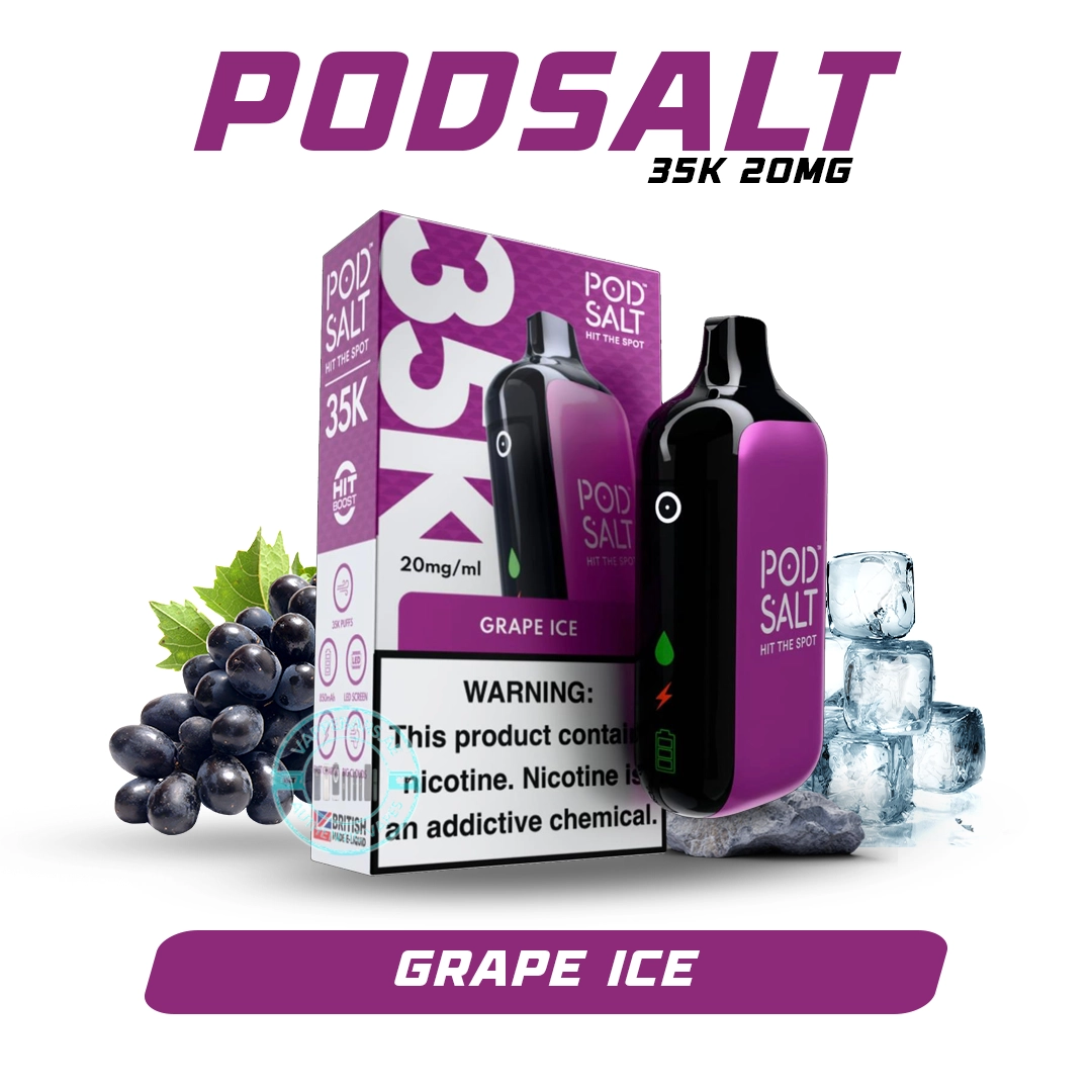 Pod Salt 35k Puffs Disposable Vape grape ice In Duba Pod Salt 35k Puffs Disposable Vape grape ice In Duba