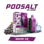 Pod Salt 15000 Puffs Disposable Vape grape ice 20mg In Dubai UAE