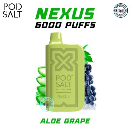 POD SALT NEXUS Aloe Grape 6000 Puffs in Dubai UAE