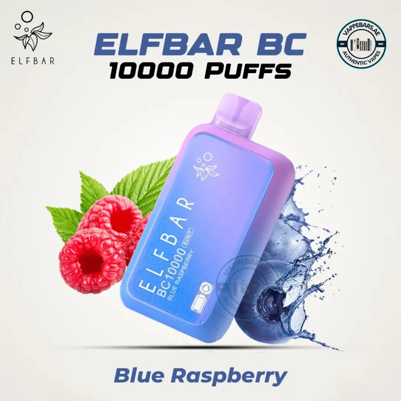 ELFBAR BC 10000 Puffs Blue Raspberry Disposable Vape in Dubai UAE