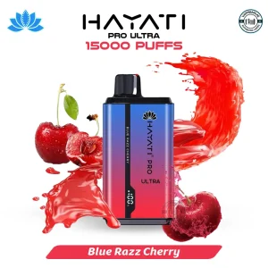 Buy Hayati Pro Ultra 15000 Puffs Blue Razz Cherry in UAE