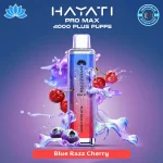 HAYATI Pro Max 4000 Puffs Blue Razz Cherry Disposable Vape in Dubai