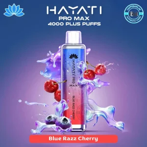 HAYATI Pro Max 4000 Puffs Blue Razz Cherry Disposable Vape in Dubai