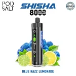 Pod Salt Shisha 8000 Puffs Blue Razz Lemonade in Dubai UAE