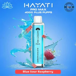 HAYATI Pro Max 4000 Puffs Blue Sour Raspberry Disposable Vape in Dubai