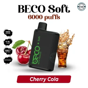 BECO Soft 6000 puffs 20MG Cherry Cola Disposable Vape in UAE