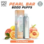 Pod Salt Pearl Bar 20mg/ml-6000 Puffs Citrus Peach in Dubai UAE