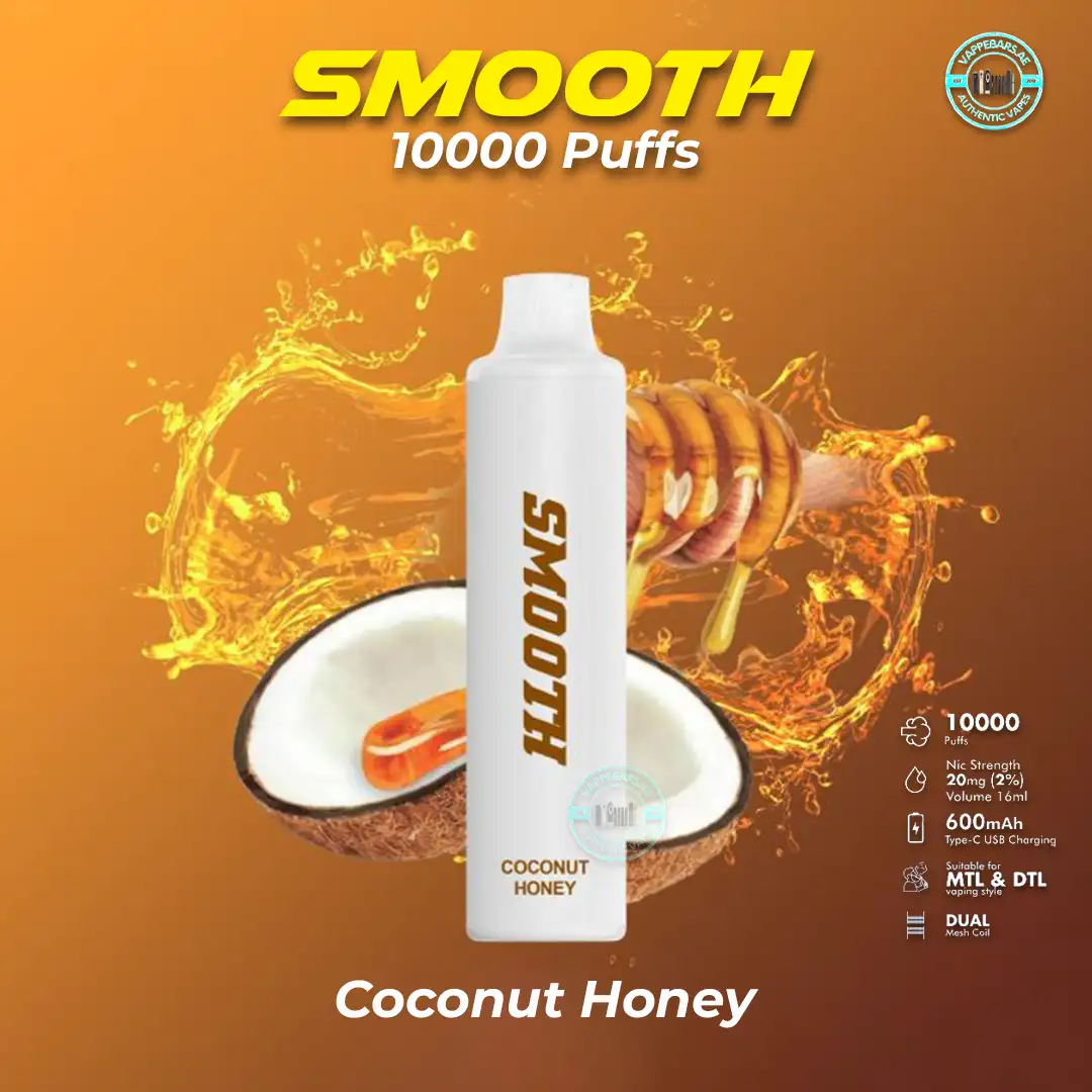 Smooth 10000 Puffs Coconut Honey Disposable Vape in Dubai UAE Smooth 10000 Puffs Coconut Honey Disposable Vape in Dubai UAE