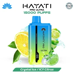 Buy Hayati Pro Ultra 15000 Puffs Crystal Ice ICY Citrus in UAE