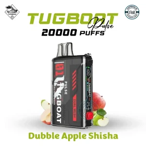 Tugboat Pulse 20000 Puffs Dubble Apple Shisha Disposable Vape in Dubai