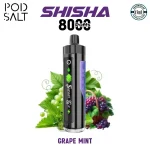 Pod Salt Shisha 8000 Puffs Grape Mnt in Dubai UAE