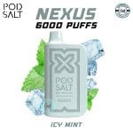 POD SALT NEXUS ICY Mint 6000 Puffs in Dubai UAE