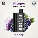 Silvaper 35000 Puffs Juicy Grape Disposable Vape In Dubai