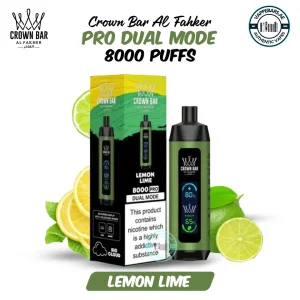 Al Fakher Pro Crown Bar 8000 Puffs Lemon Lime in UAE