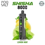 Pod Salt Shisha 8000 Puffs Lemon Mint in Dubai UAE
