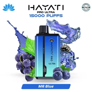 Buy Hayati Pro Ultra 15000 Puffs MR Blue in UAE