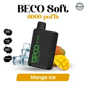 BECO Soft 6000 puffs 20MG Mango Ice Disposable Vape in UAE