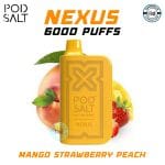 POD SALT NEXUS Mango Strawberry Peach 6000 Puffs in Dubai UAE
