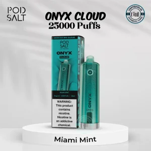 Pod Salt Onyx Cloud 25000 Puffs Miami Mint Disposable Vape in Dubai