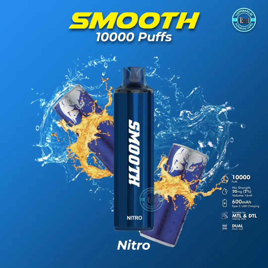 Smooth 10000 Puffs Nitro Disposable Vape in Dubai UAE Smooth 10000 Puffs Nitro Disposable Vape in Dubai UAE