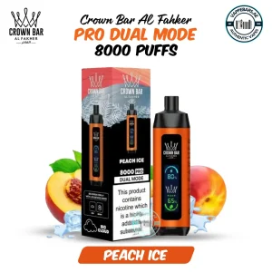 Al Fakher Pro Crown Bar 8000 Puffs Peach Ice in UAE