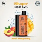 Silvaper 35000 Puffs Peach Mango Baby Disposable Vape In Dubai