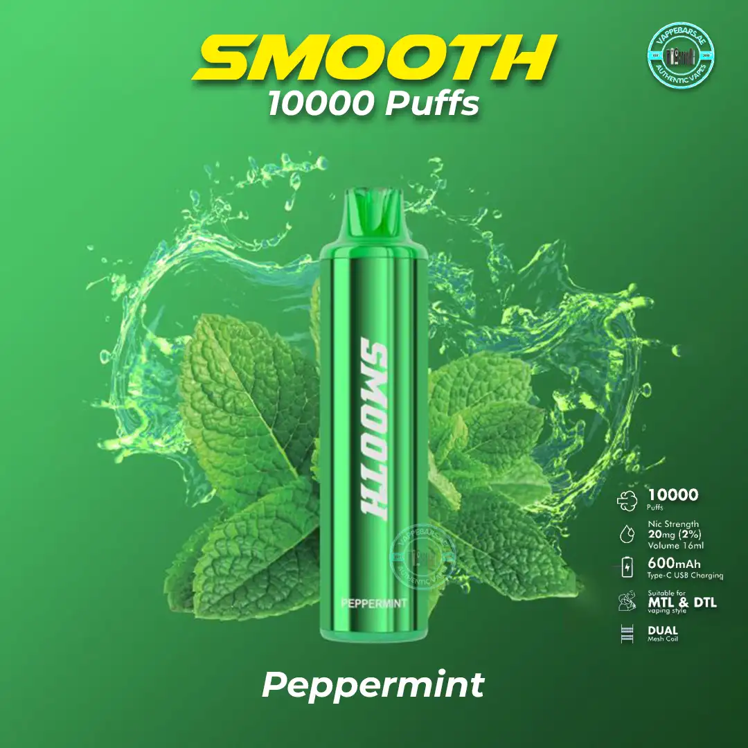 Smooth 10000 Puffs Peppermint Disposable Vape in Dubai UAE Smooth 10000 Puffs Peppermint Disposable Vape in Dubai UAE