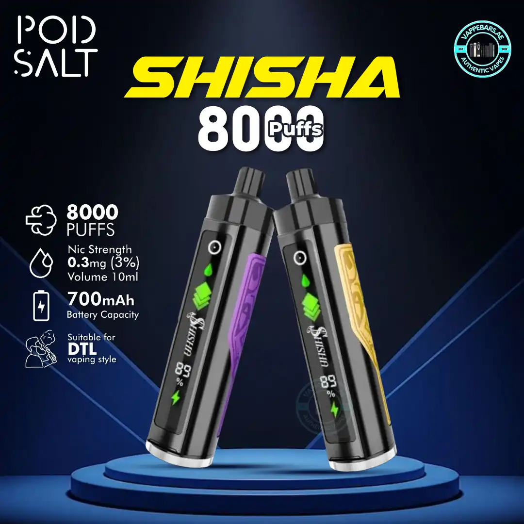 Pod Salt Shisha 8000 Puffs in Dubai UAE