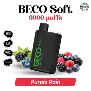 BECO Soft 6000 puffs 20MG Purple Rain Disposable Vape in UAE