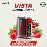 VOZOL Vista 20000 Puffs STRAWBERRY RASPEERY CHERRY Disposable Vape in Dubai