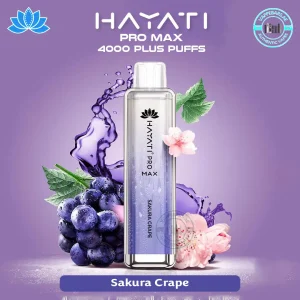 HAYATI Pro Max 4000 Puffs Sakura Crape Disposable Vape in Dubai