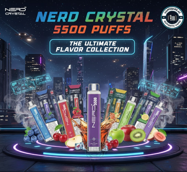 Nerd Crystal 5500 Puffs Disposable Vape In UAE