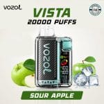 VOZOL Vista 20000 Puffs Sour Apple Disposable Vape in Dubai