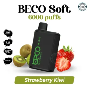 BECO Soft 6000 puffs 20MG Strawberry Kiwi Disposable Vape in UAE