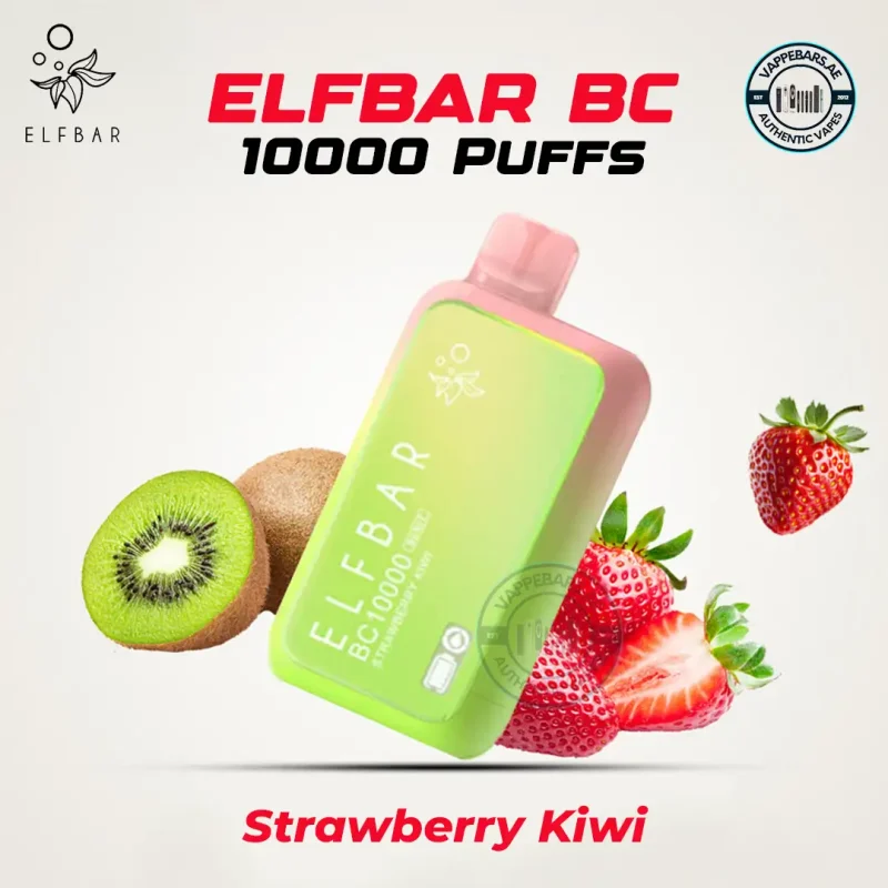 ELFBAR BC 10000 Puffs Strawberry Kiwi Disposable Vape in Dubai UAE