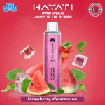 HAYATI Pro Max 4000 Puffs Strawberry Watermelon Disposable Vape in Dubai
