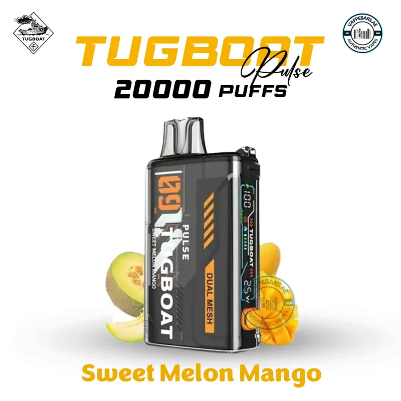 Tugboat Pulse 20000 Puffs Sweet Melon Mango Disposable Vape in Dubai