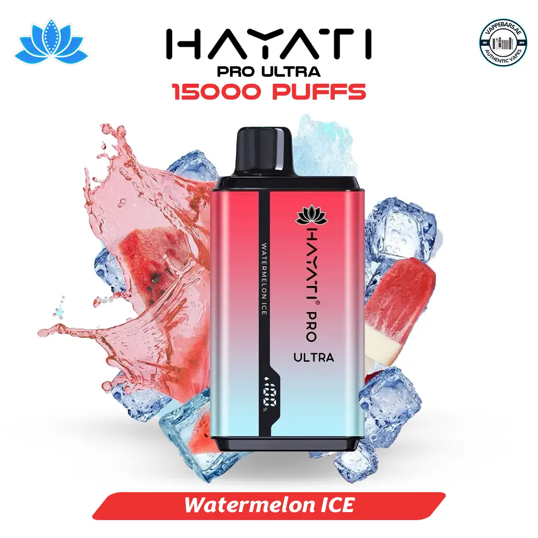 Buy Hayati Pro Ultra 15000 Puffs Watermelon ICE in UAE Buy Hayati Pro Ultra 15000 Puffs Watermelon ICE in UAE