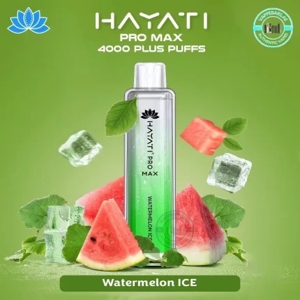 HAYATI Pro Max 4000 Puffs Watermelon ICE Disposable Vape in Dubai