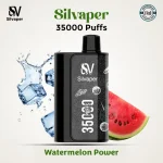 Silvaper 35000 Puffs Watermelon Power Disposable Vape In Dubai