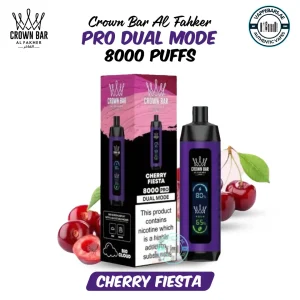 Al Fakher Pro Crown Bar 8000 Puffs cherry fiesta in UAE