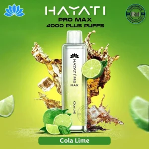 HAYATI Pro Max 4000 Puffs cola Lime Disposable Vape in Dubai