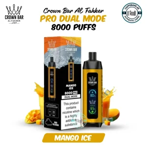 Al Fakher Pro Crown Bar 8000 Puffs mango ice in UAE