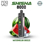 Pod Salt Shisha 8000 Puffs watermelon breeze in Dubai UAE